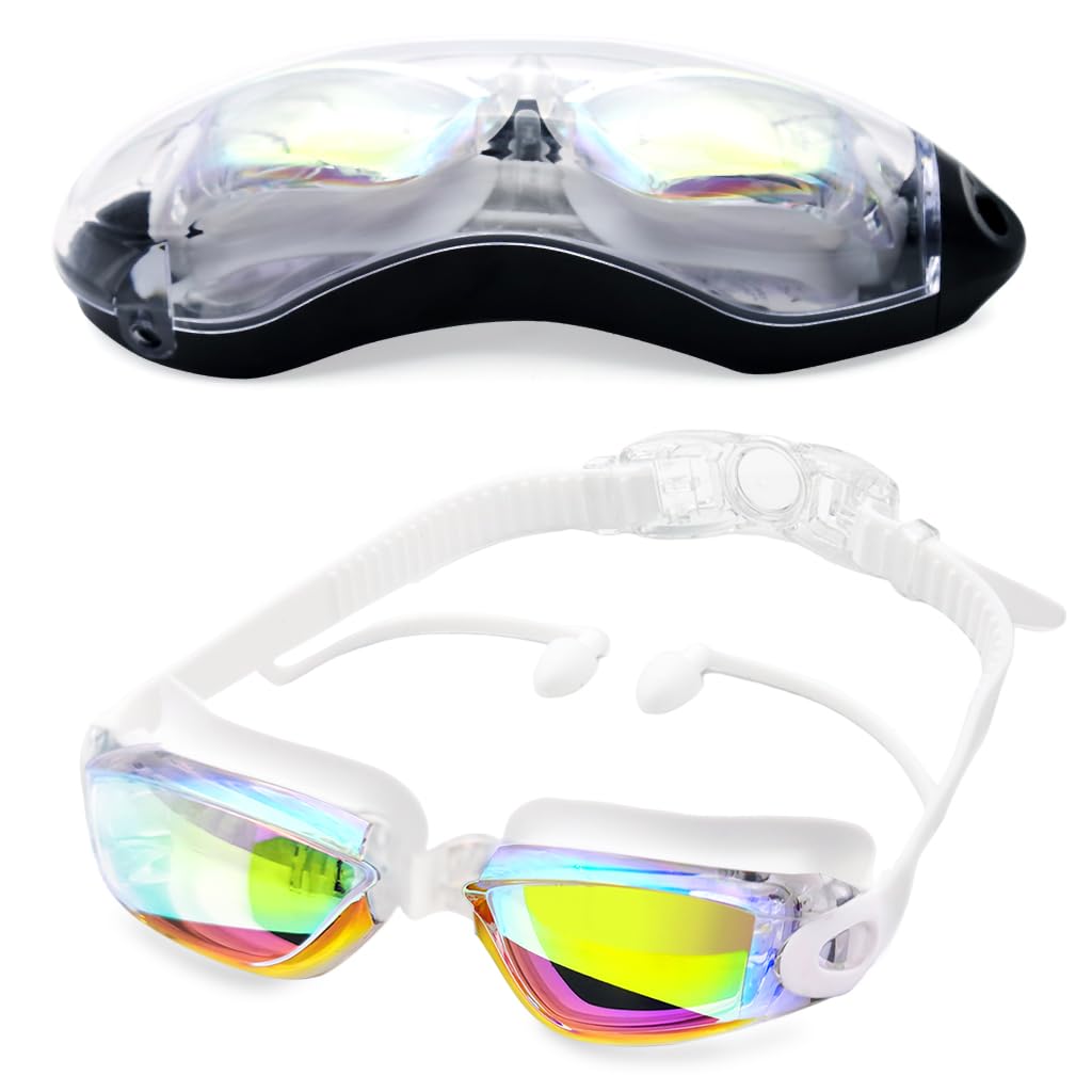Proberos UV Protection Swimming Goggles for Adult Leakproof Anti-fog Swimming Goggles Adjustable Swim Goggles for Men Women Proberos UV Protection Swimming Goggles for Adult Leakproof Anti-fog Swimming Goggles Adjustable Swim Goggles for Men Women